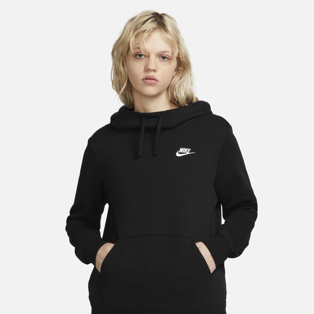 Nike Women’s Cowl Neck Black Hoodie Sweatshirt Size M